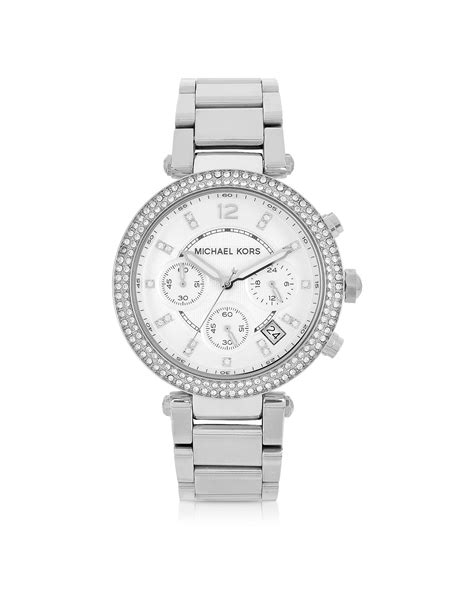 michael kors watch parker glitz|michael kors camille silver glitz.